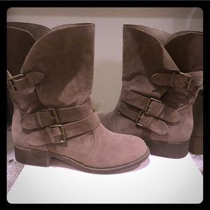 New taupe booties